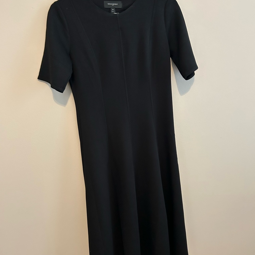 Banana Republic Black Midi Dress
